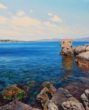 Piló a la Platja de l'Escala